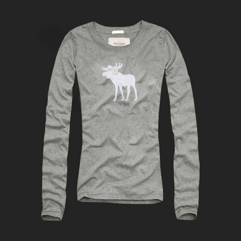 Abercrombie Fitch Mujeres De Cuello Redondo Largo Remera AF8122